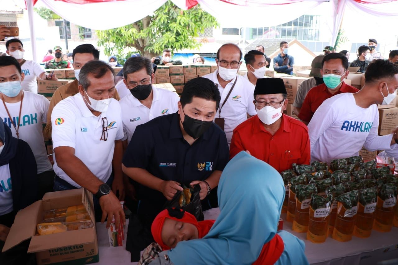 Menteri Badan Usaha Milik Negara (BUMN) Republik Indonesia (RI), Erick Thohir mendorong tranformasi total di tubuh PT Perkebunan Nusantara (PTPN).  (Foto: MNC)