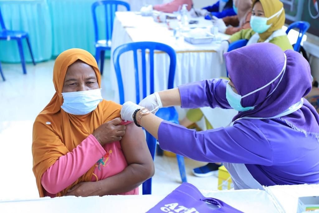 Sumsel Gencarkan Vaksinasi Booster, Tertinggi di Prabumulih dan Palembang (FOTO:MNC Media)