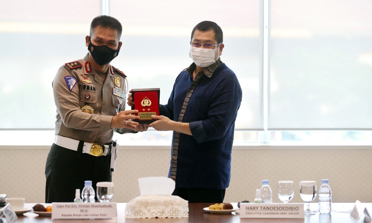 Korlantas Polri bersinergi dengan MNC Group guna membangun budaya tertib lalu lintas masyarakat.  (Foto: MNC Media)