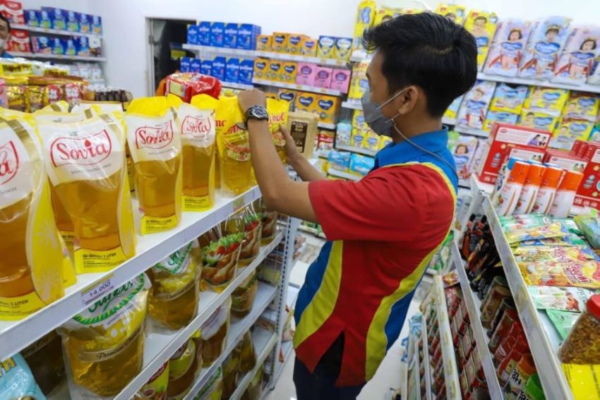 Aprindo Minta Maaf jika Minyak Goreng Langka di Ritel Modern. (Foto: MNC Media)