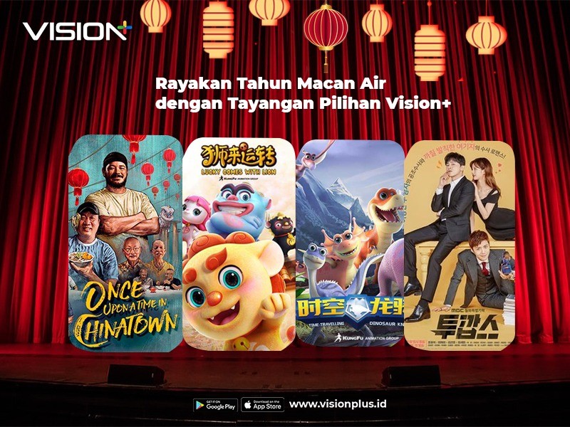 Vision+ menyediakan berbagai tayangan pilihan yang dapat membuat Hari Imlek Anda penuh semangat. (Foto: MNC media)