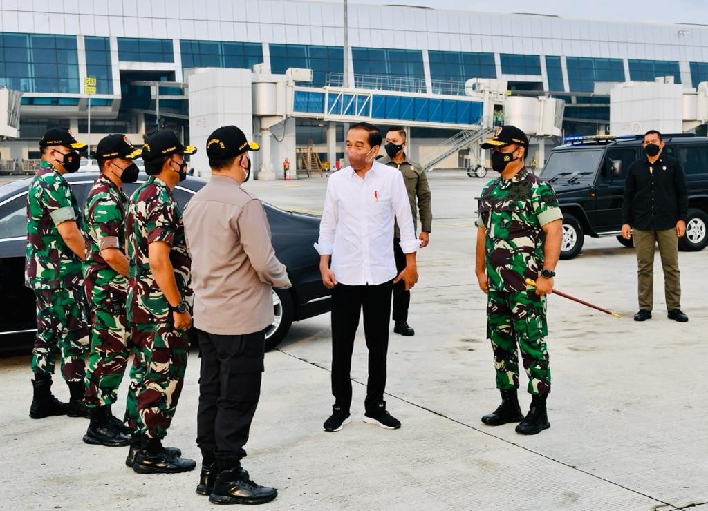 Presiden Joko Widodo melakukan kunjungan kerja ke Provinsi Sumatera Utara pada Rabu, (2/2/2022). (Foto: MNC Media)