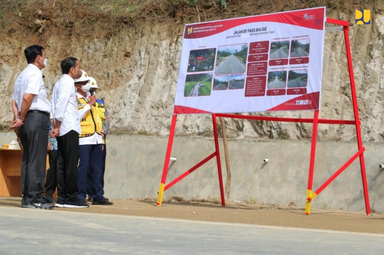 Bypass Balige Diresmikan Jokowi, PUPR Ingatkan Soal Drainase Jalan (FOTO:Dok Ist)