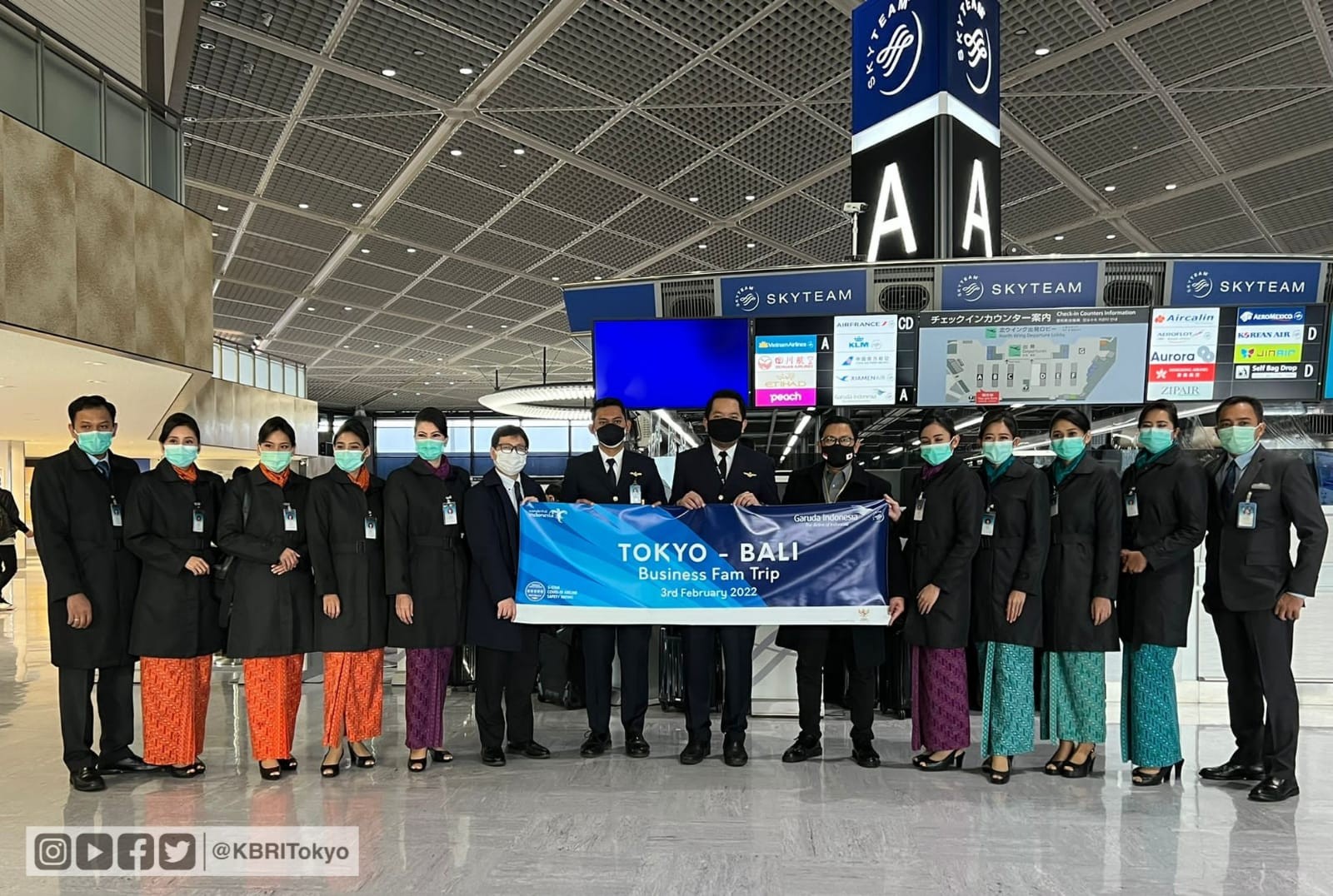KBRI Tokyo Dukung Penerbangan Perdana Garuda (GIAA) Jepang-Bali (FOTO: MNC Media)