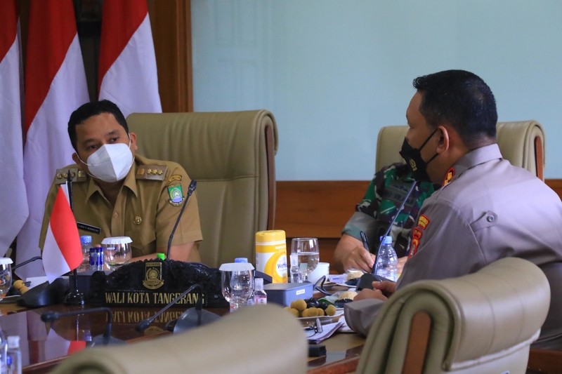 PPKM Level 3, Wali Kota Tangerang Percepat Vaksinasi. (Foto: MNC Media)