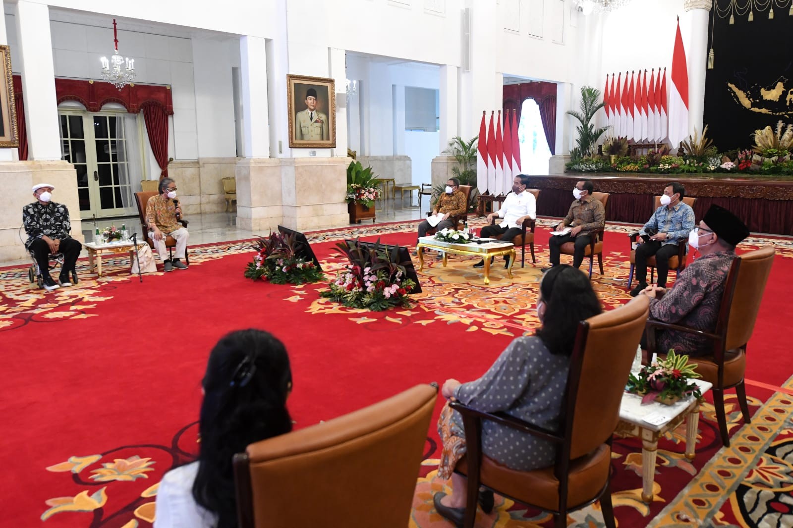 Minta Pertunjukan Seni Budaya Tak Ditutup, Para Seniman Temui Jokowi. (Foto: MNC Media)