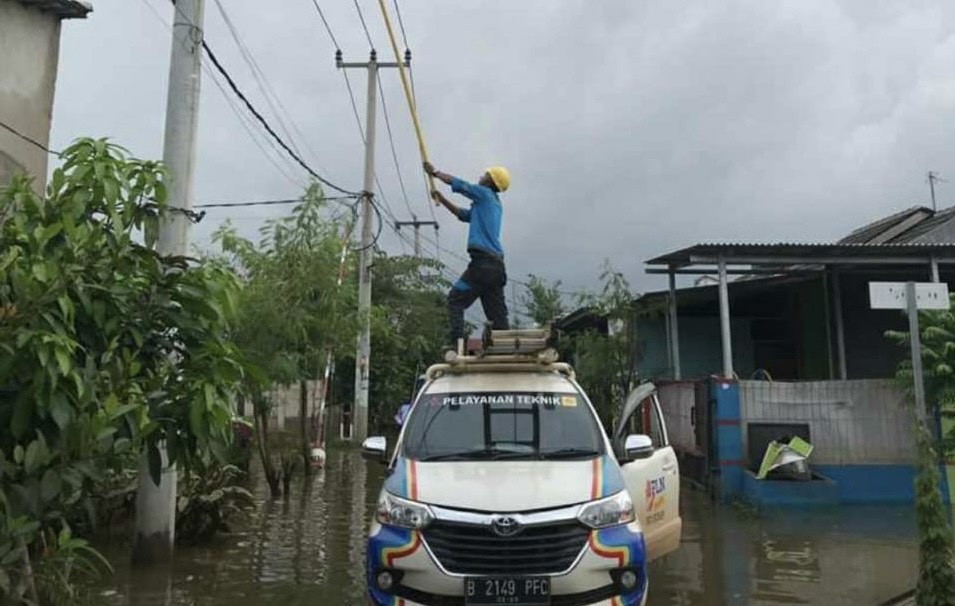 204 Gardu PLN di Bekasi Terendam Banjir, Aliran Listrik Diputus Sementara (Dok. Ist)