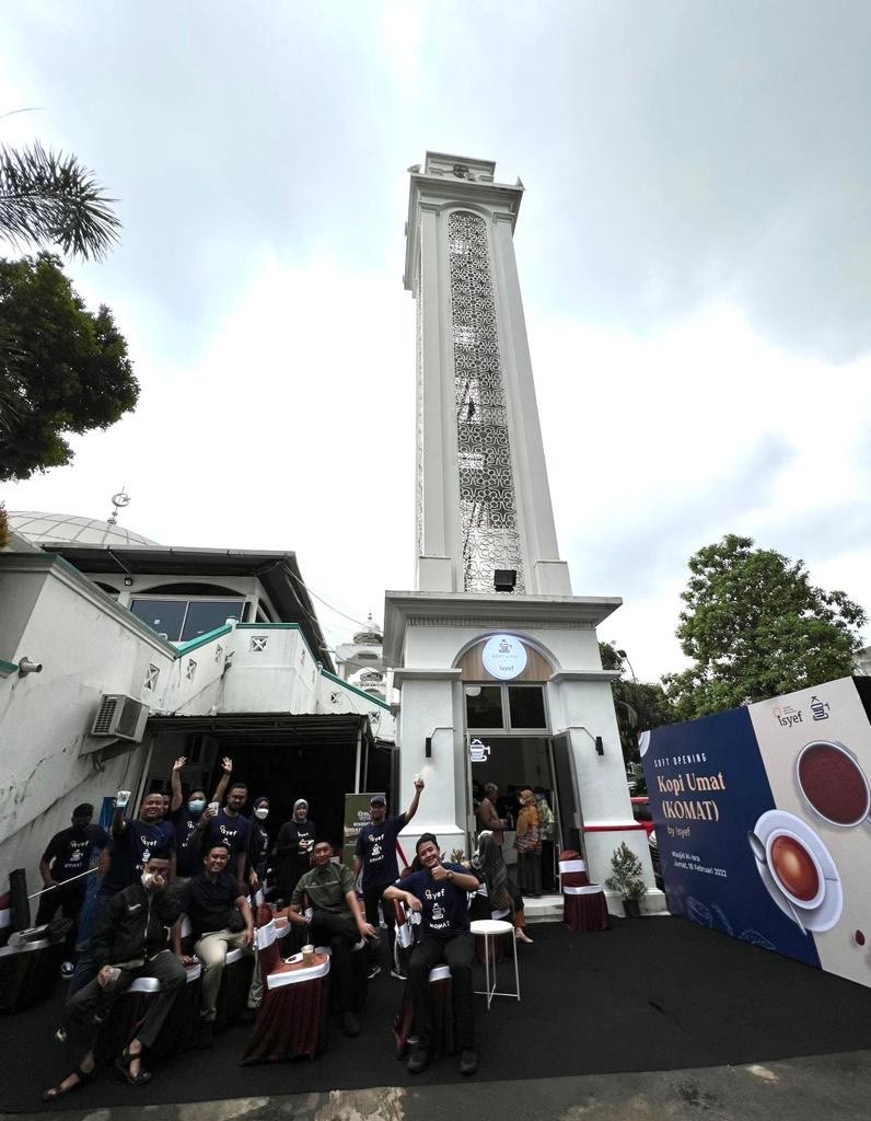Dorong Ekonomi Masjid, ISYEF Sulap Tower Jadi Kedai Kopi  (Dok.Ist)