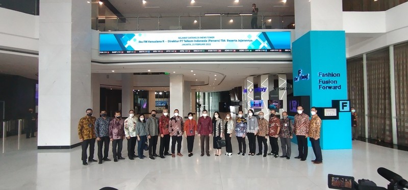 Berkunjung ke MNC Group, Direktur Telkom: Luar Biasa. (Foto: MNC Media)