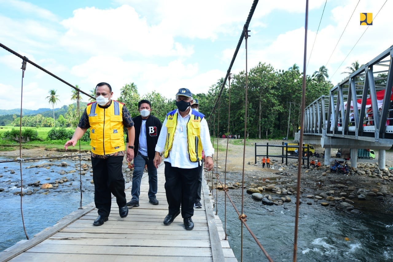 Jembatan Air Lontar OKU Sumsel Diresmikan, Menteri PUPR: Semoga Ekonomi Tumbuh(Dok.Ist)