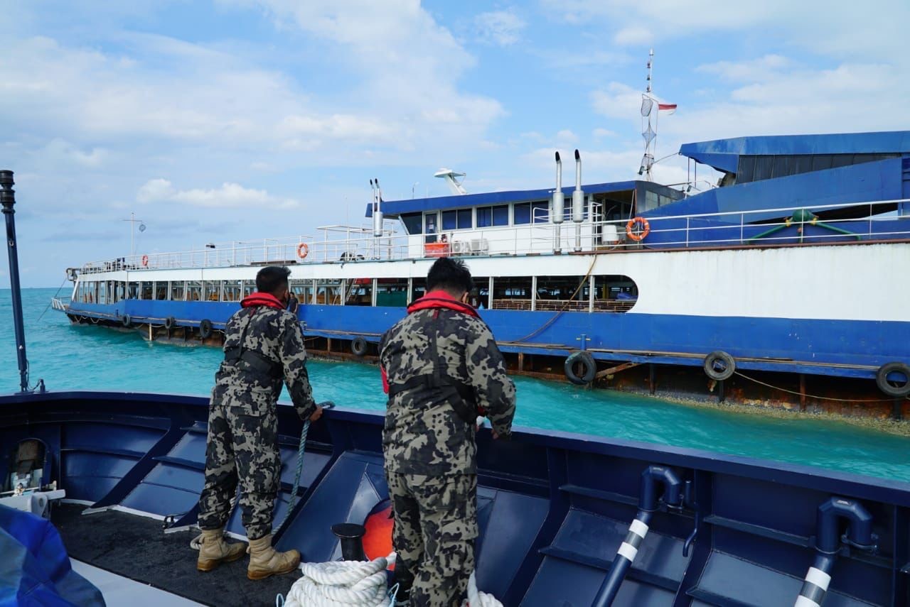 Operasi Kapal Penambang Pasir Timah di Perairan Bangka Distop KKP (Dok.KKP)