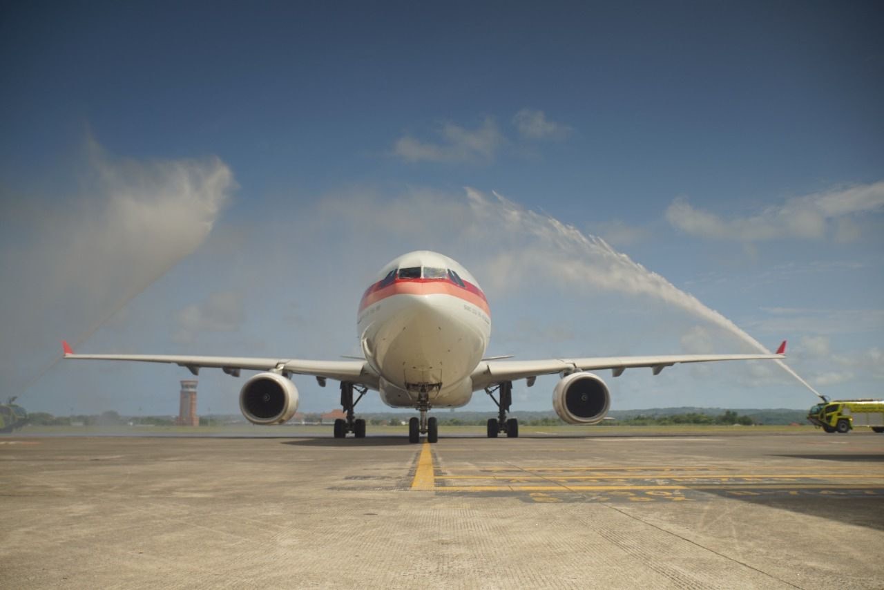Maskapai Garuda Indonesia resmi membuka rute penerbangan Sydney–Denpasar sejalan dengan momentum pemulihan sektor pariwisata di Bali. (Foto: MNC Media)