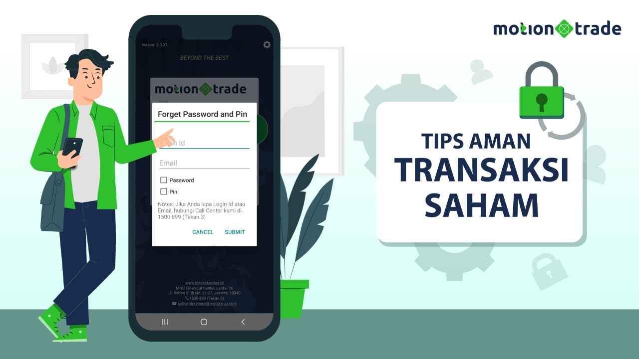 Sobat Investor, Ini Tiga Tips Aman Transaksi Saham di Aplikasi MotionTrade. (Foto: MNC Media)