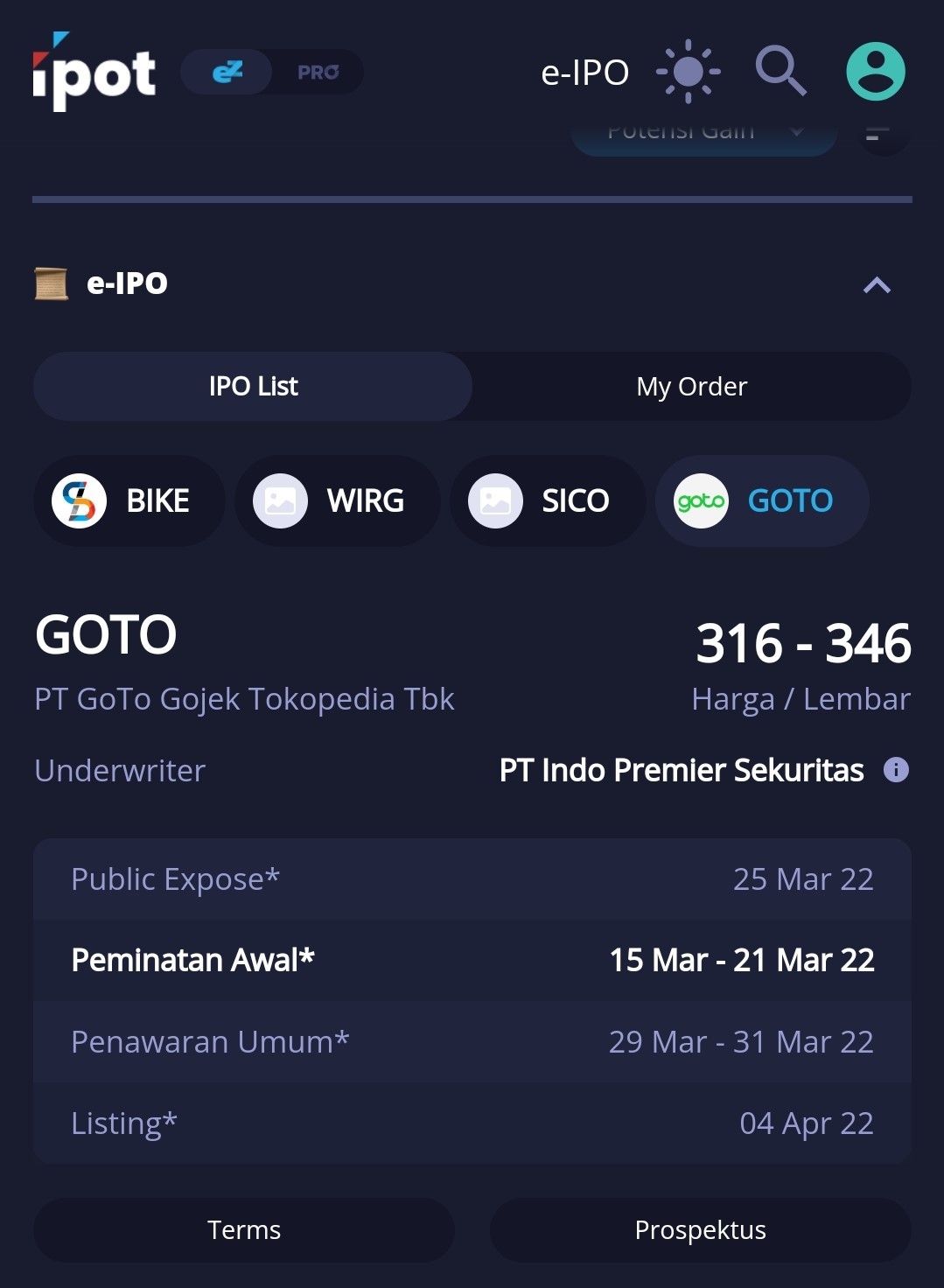 Cara Beli Saham IPO GoTo Dari Aplikasi Tokopedia