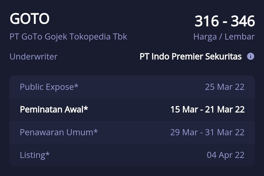 Mau Beli Saham IPO GoTo? Begini Cara Pesannya di Aplikasi IPOT. (Foto: Adv/IPOT)