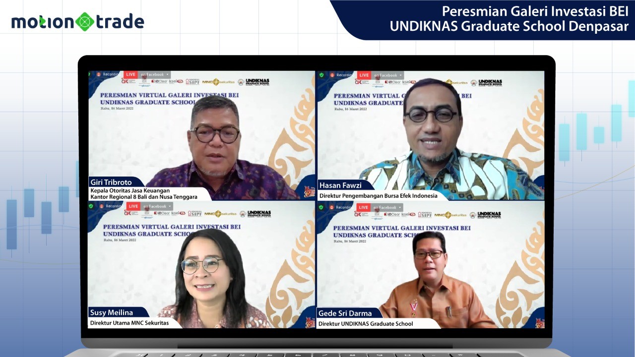 MNC Sekuritas meresmikan Galeri Investasi Bursa Efek Indonesia (BEI) UNDIKNAS Graduate School Denpasar di Bali, Rabu (16/3/2022). (Foto: MNC Media)