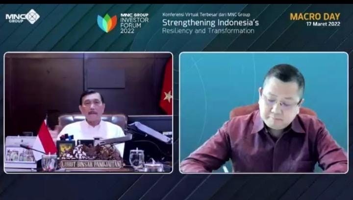 Hary Tanoesoedibjo Puji Menko Luhut soal Pencapaian Ekonomi Hingga Investasi di RI. (Foto: MNC Media)