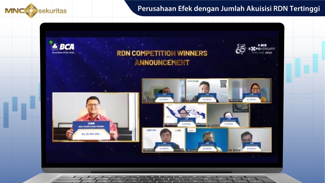 Jumlah Akuisisi Tertinggi, MNC Sekuritas Menangkan Kompetisi RDN. (Foto: MNC Media)