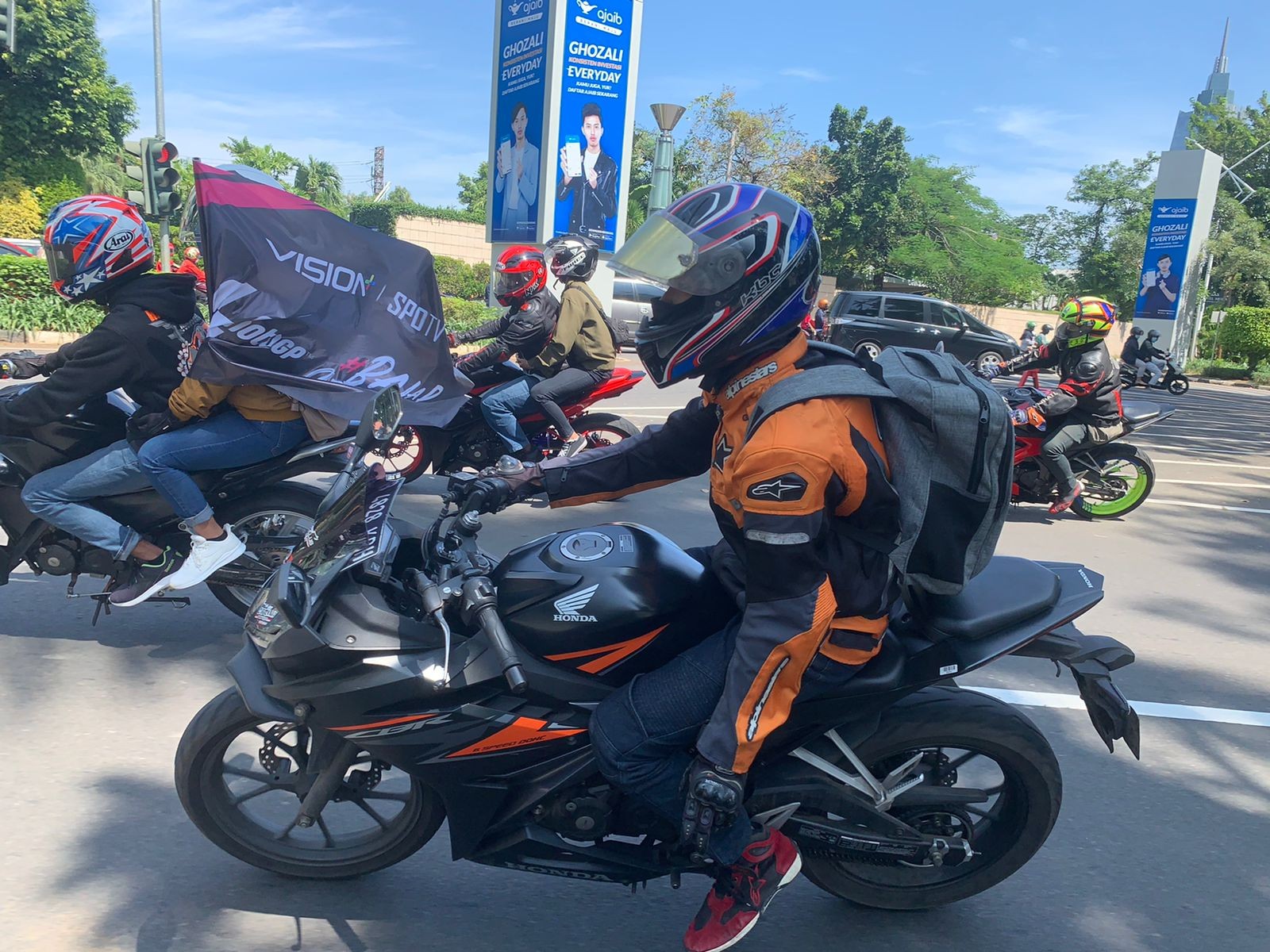 Sambut MotoGP, Vision+ Gelar Sunmori Bareng Komunitas CBR Club Indonesia (FOTO: MNC Media)