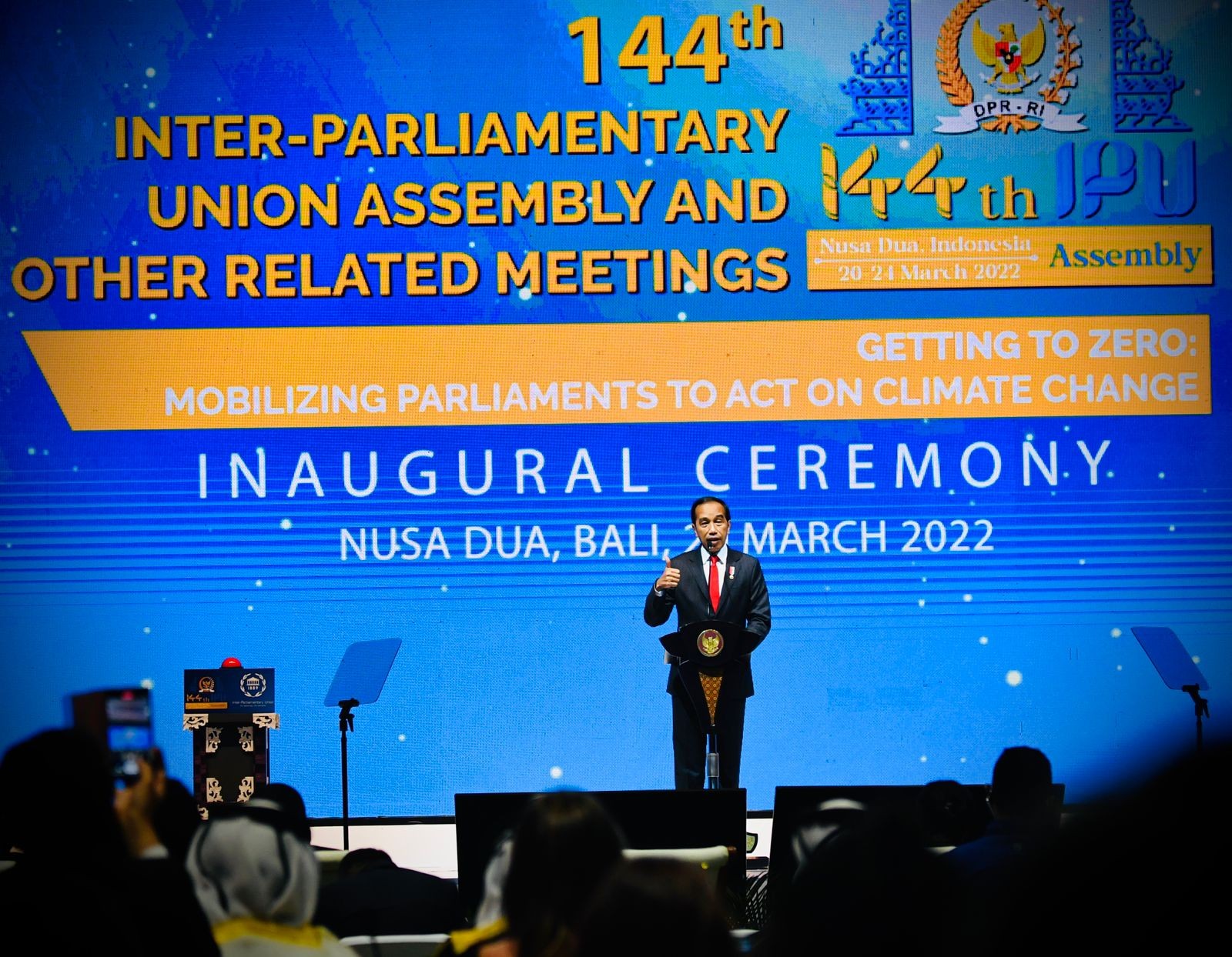 Buka Sidang IPU, Jokowi Dorong Transisi Energi (FOTO: MNC Media)