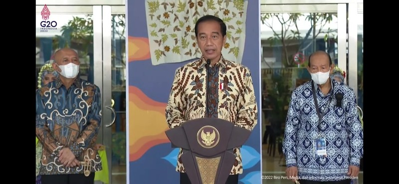 Buka INACRAFT 2022, Jokowi Ajak Rakyat Cintai Produk-produk dalam Negeri. (Foto: MNC Media)