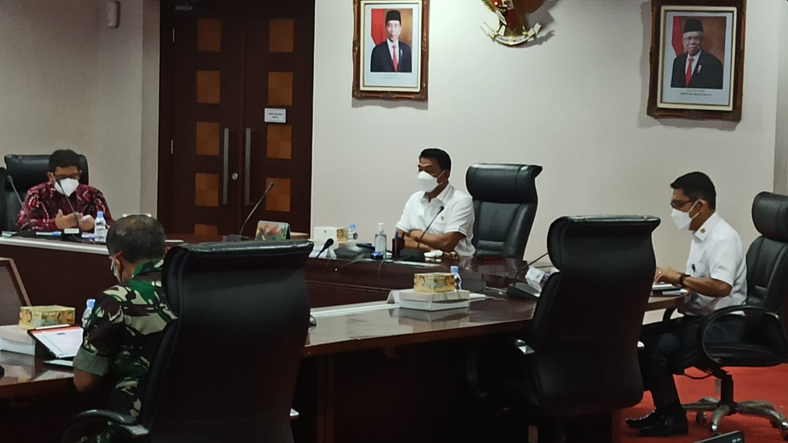 Moeldoko Pastikan Klaim Covid-19 Tuntas Tahun Ini. (Foto: MNC Media)