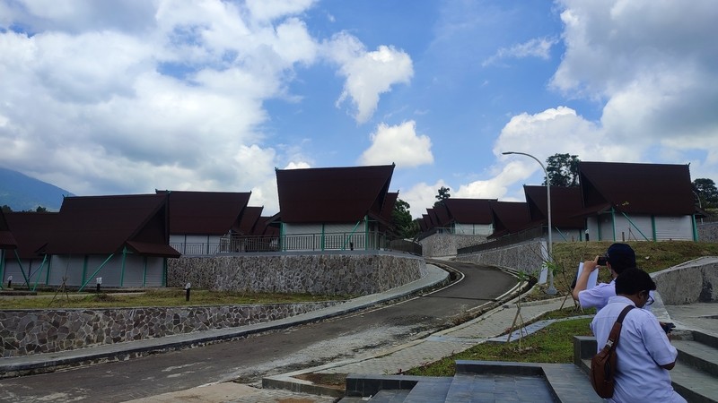 Segera Rampung, Rest Area Gunung Mas Puncak Siap Tampung 516 PKL. (Foto: MNC Media)