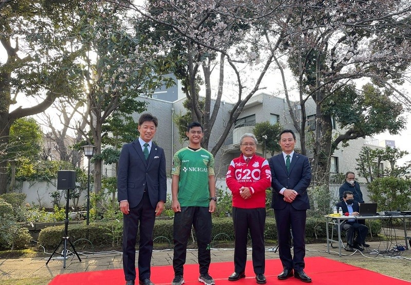 Pratama Arhan Gabung ke Tokyo Verdy, Dubes Pastikan Peluang Baru Kerja Sama RI–Jepang. (Foto: MNC Media)