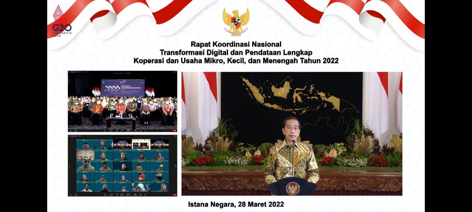Jokowi: 17,5 Juta UMKM Sudah Masuk Ekosistem Digital (FOTO: YouTube Sekretariat Presiden)