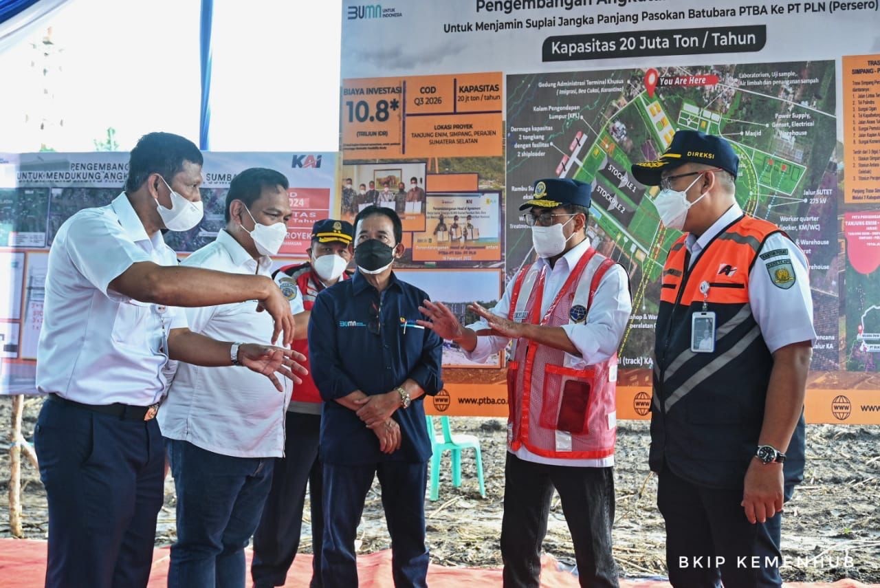 Sinergi dengan Tiga BUMN, Kemenhub Garap Angkutan Batu Bara di Tanjung Enim (Dok.Kemenhub)
