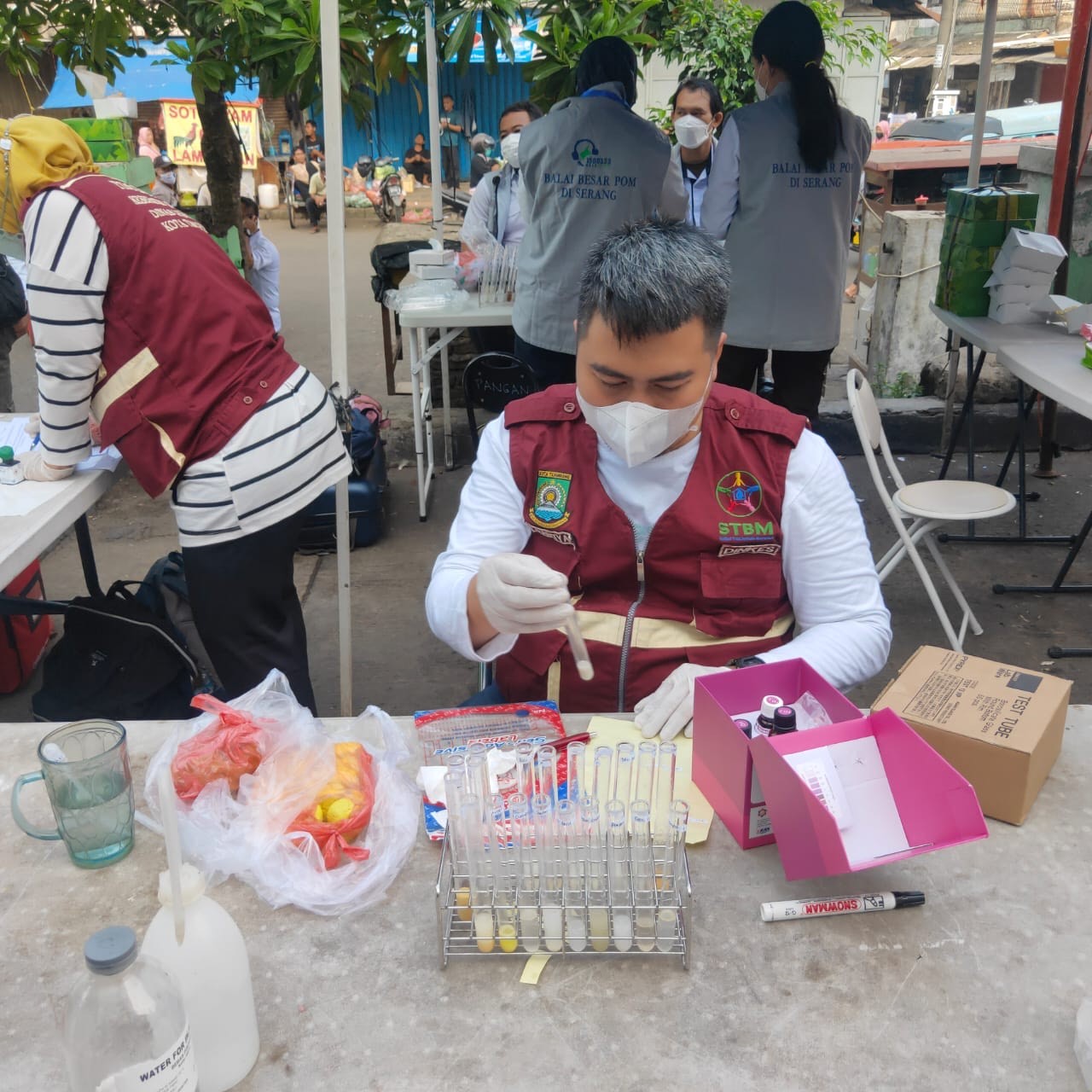 230 Bahan Pangan di Pasar Anyar Tangerang Diuji Sampel