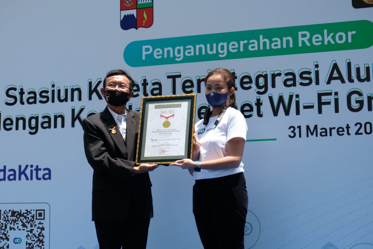 Stasiun Bogor Pecahkan Rekor MURI, Ini yang Dilakukan Solusi Sinergi Digital (WIFI) dan KAI. (Foto: MNC Media)