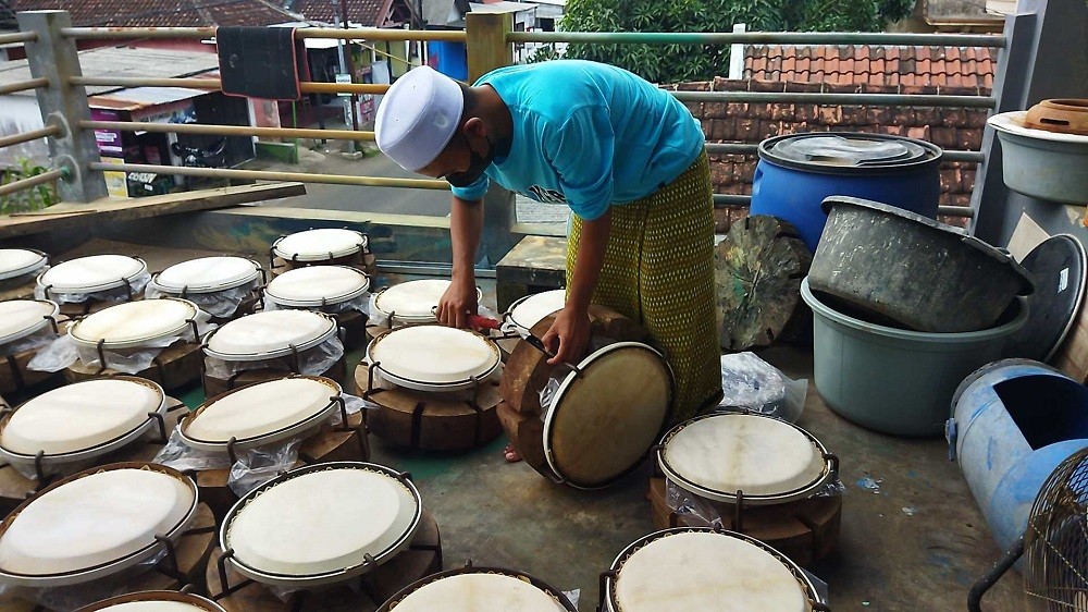 Naik 30 Kali Lipat, Perajin Rebana Kebanjiran Cuan di Ramadan 2022