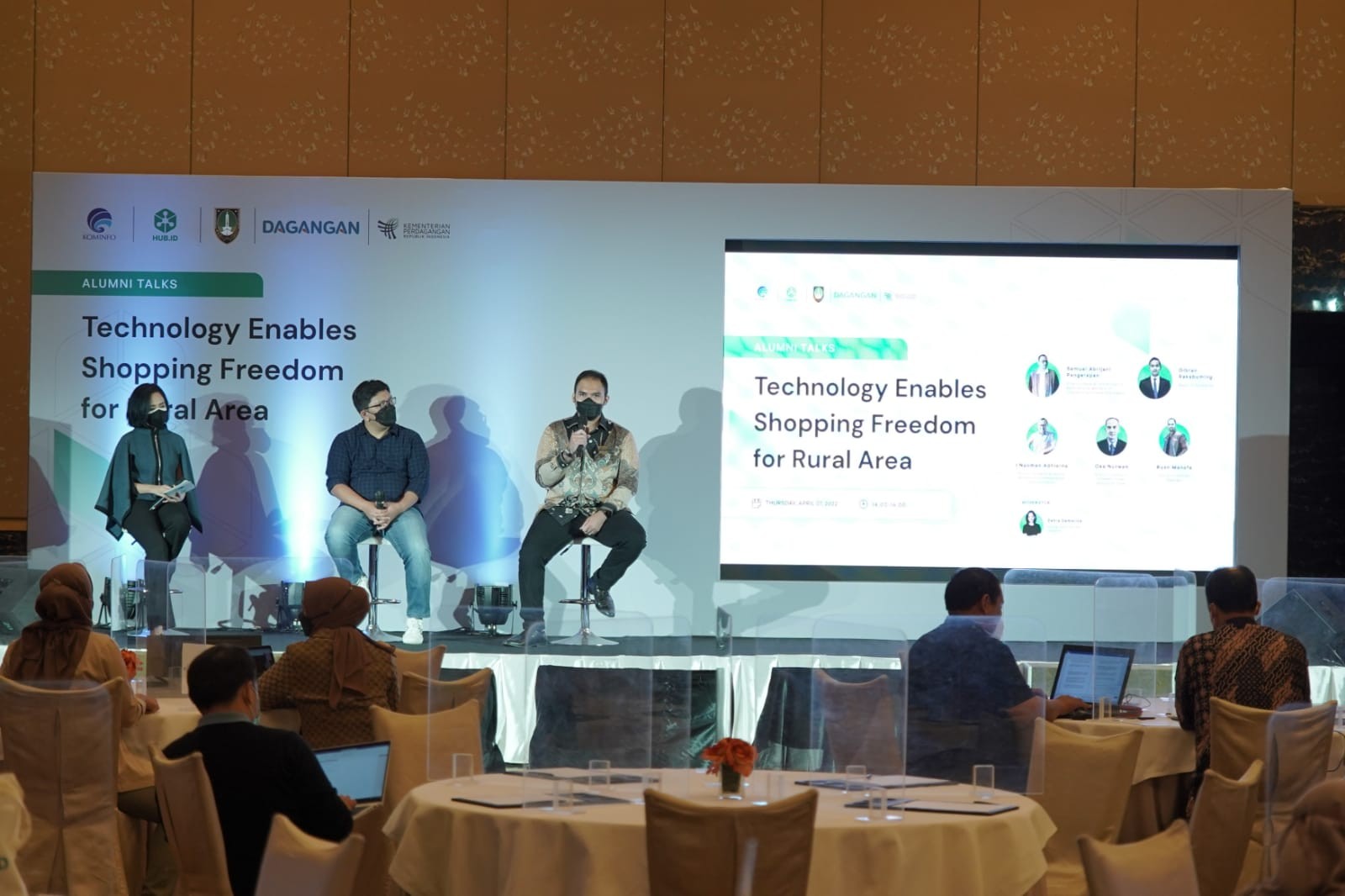 Kegiatan HUB.ID Alumni Talks diselenggarakan oleh Direktorat Ekonomi Digital di bawah struktur Direktorat Jenderal Aplikasi Informatika, Kominfo.