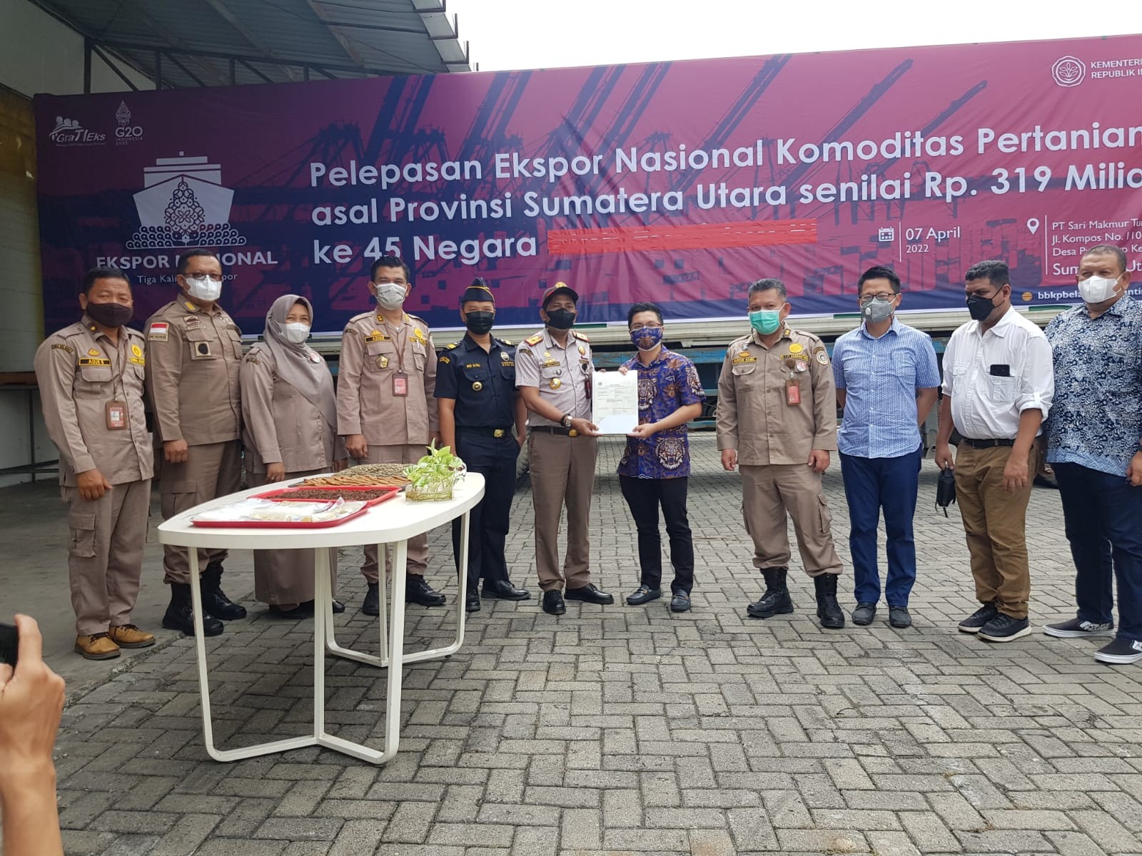 Karantina Belawan Lepas Ekspor Komoditas Pertanian Sumut Senilai Rp319 Miliar (Dok.Ist)