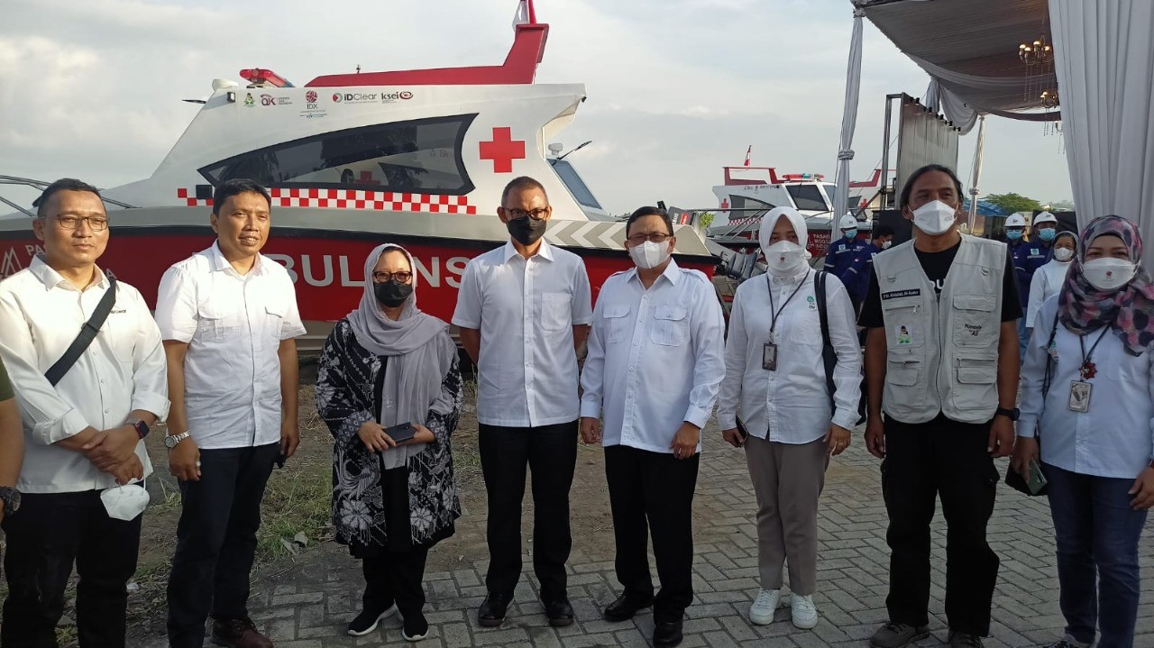 Bantu Warga Kepulauan, SRO Pasar Modal Sumbang Empat Unit Ambulans Laut  (Dok.Ist)