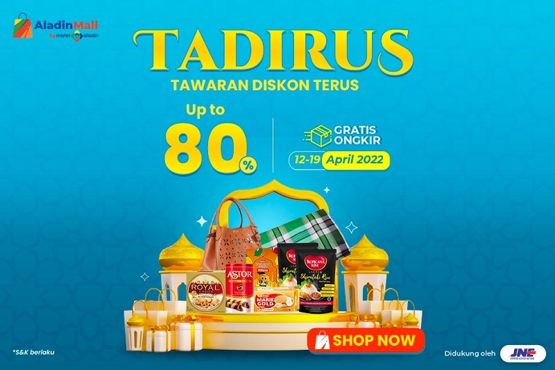 Promo Fashion TADIRUS di AladinMall by Mister Aladin, Bisa Dapat Diskon Hingga 80 Persen Lho! (Foto: MNC Media)