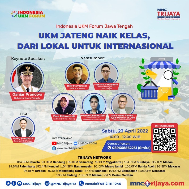 Radio Trijaya Gelar Webinar UKM Jateng Naik Kelas, Yuk Daftar! (Dok.MNC)