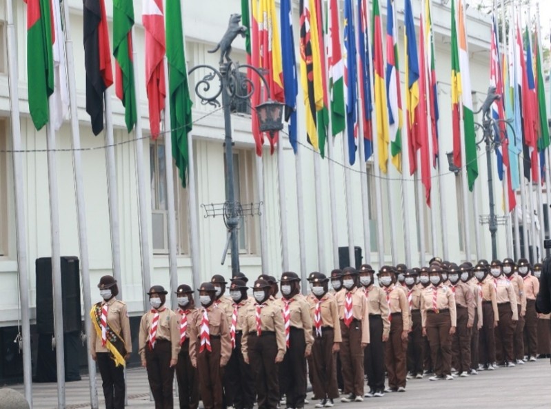 Peringatan 67 Tahun KAA, 109 Bendera Negara Berkibar di Museum Asia Afrika Bandung (Dok.Ist)