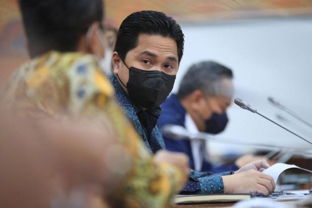 Menteri BUMN Erick Thohir menyoroti polusi udara di DKI Jakarta.