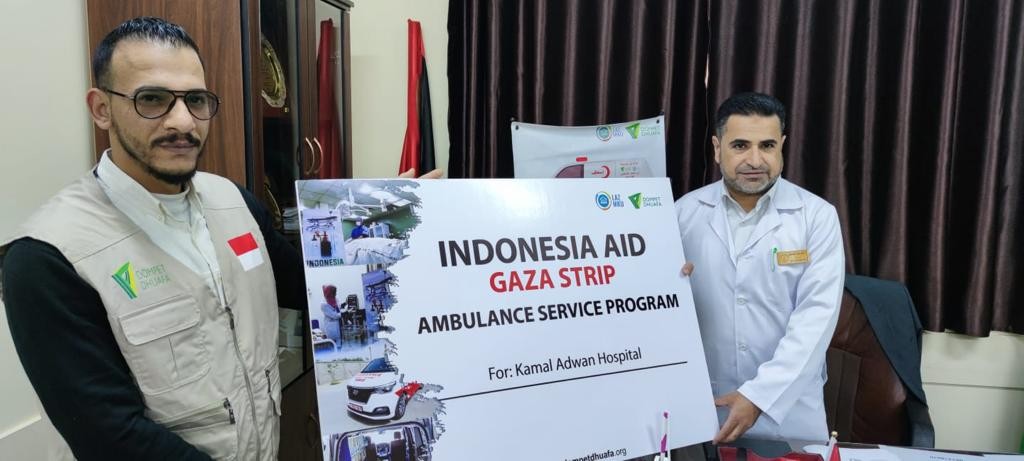 Dompet Dhuafa Kolaboraksi LAZ MKU, Salurkan Ambulan Bagi Rumah Sakit Di Gaza Utara. (Foto: Dompet Dhuafa/Adv)