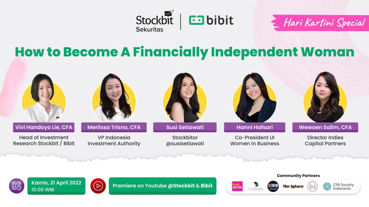 Sambut Hari Kartini, Stockbit dan Bibit: Komitmen Kami untuk Kaum Ibu Sangat Jelas. (Foto: Adv)