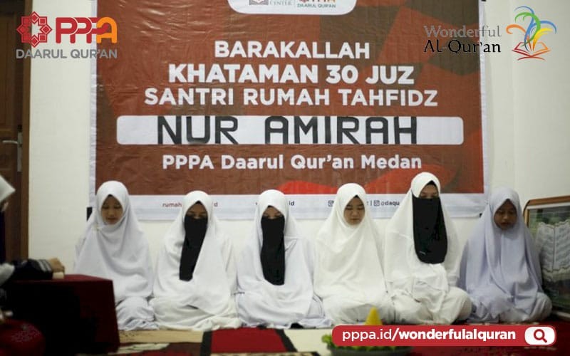 Momen Ramadan 1443 H, Sembilan Santri Rumah Tahfidz Medan Selesai Hafalan Al-Qur'an 30 Juz (Dok.MNC)