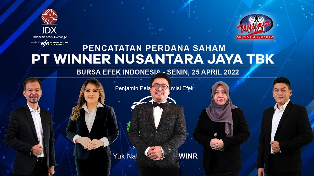 WINR perusahaan yang bergerak di sektor Properti & Real Estate, pada hari ini resmi menggelar IPO.