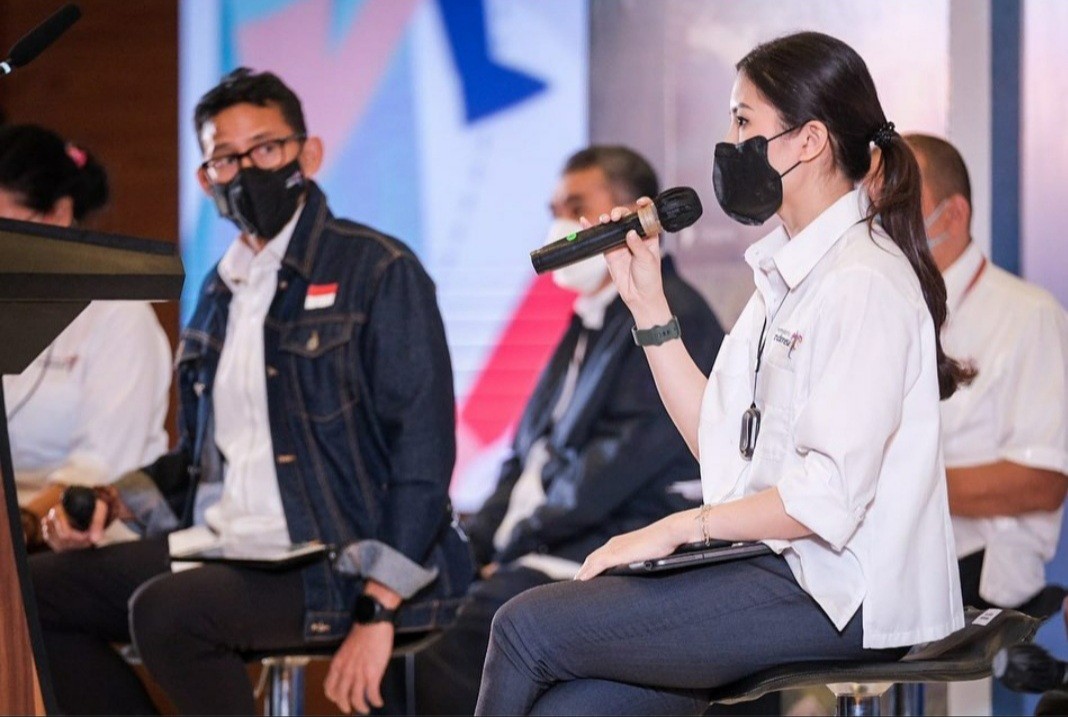 Wamenparekraf Angela Tanoesoedibjo: Lebaran Momentum Kebangkitan Ekonomi Rakyat (foto: MNC Media)