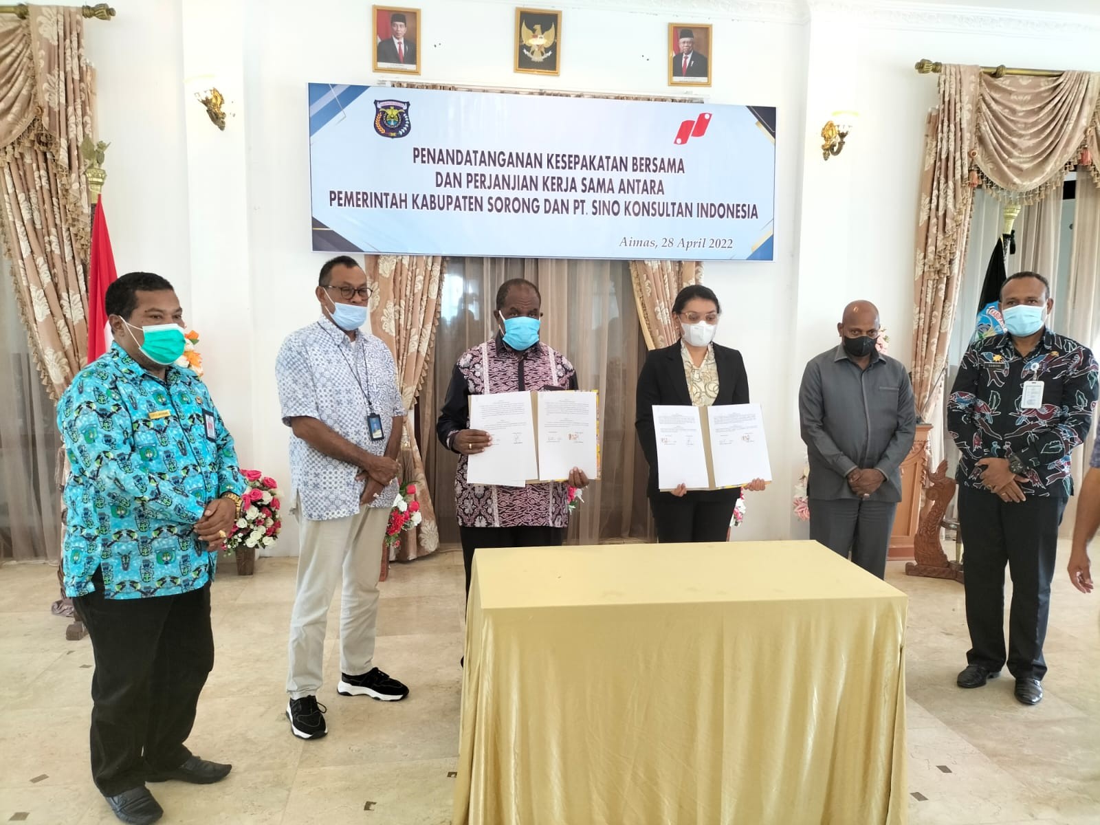 Kerja Sama Bangun Smelter Nikel, Sino Konsultan Teken MoU dengan Pemkab Sorong(Dok.MNC)