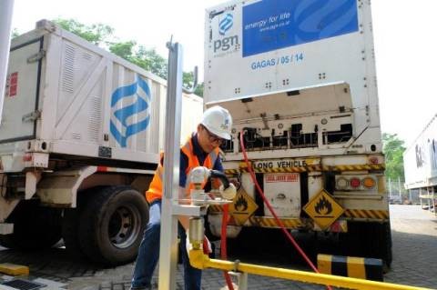 Manfaatkan Layanan Rest Area Selama Mudik, Subholding Pertamina Salurkan Gaslink (foto: MNC Media)
