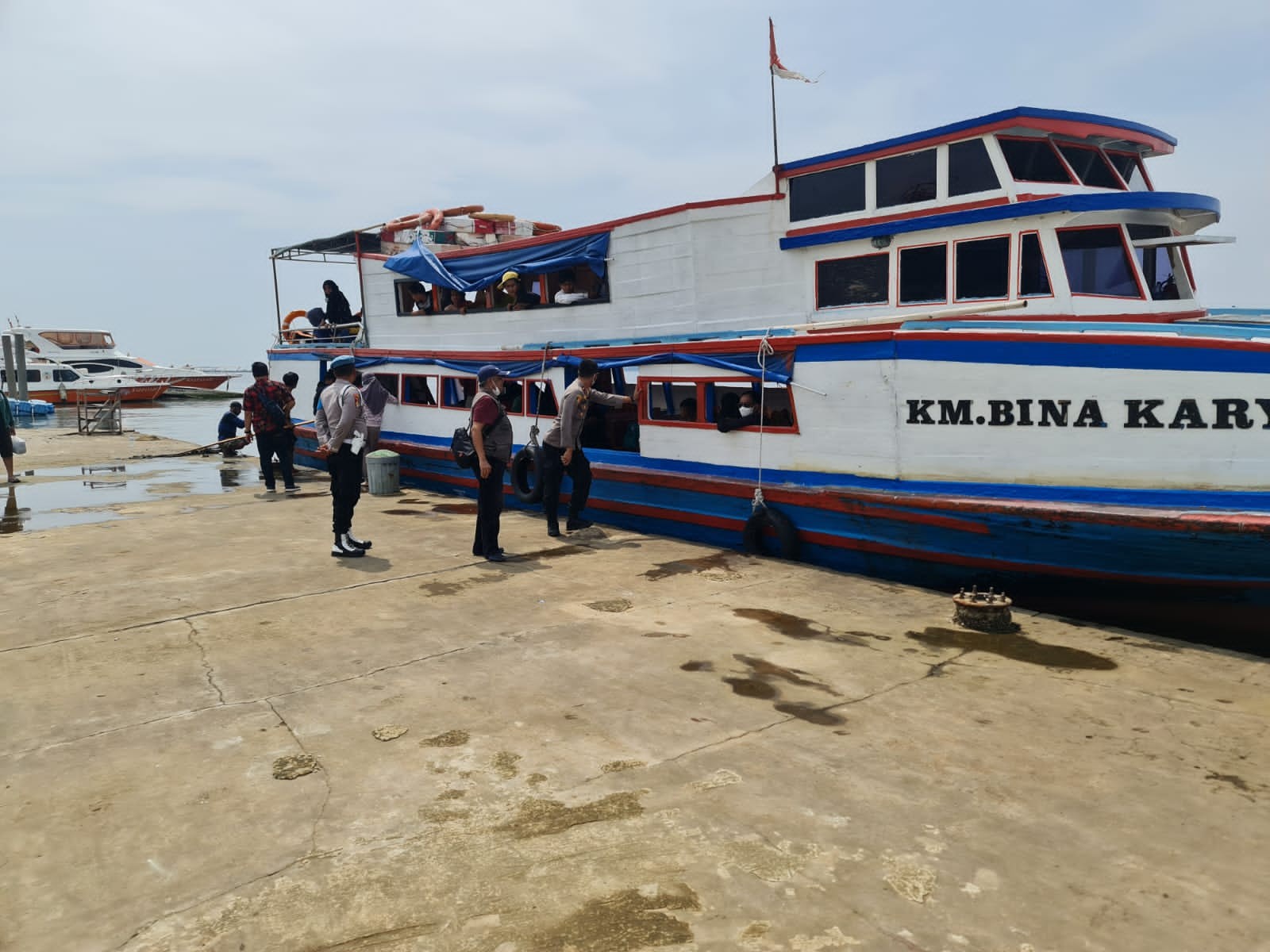 Bawa 140 Wisatawan ke Pulau Pramuka, KM Bina Karya Putar Balik Imbas Gangguan Kemudi (Dok.MNC)