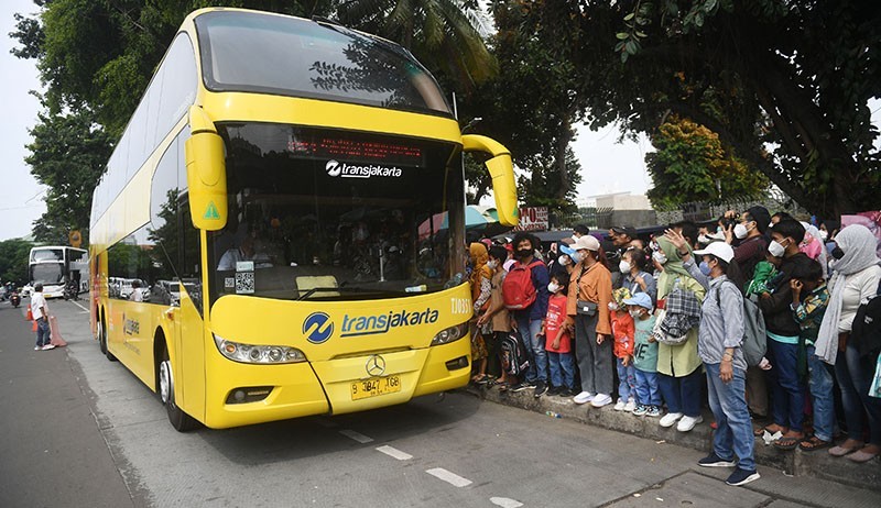 Masih Beroperasi hingga Besok, Bus Tingkat Wisata Transjakarta Ajak Warga Berkeliling