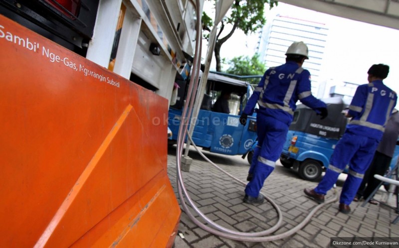 Pengumuman, Harga BBG Naik dari Rp3.100 Jadi Rp4.500 per Lsp (FOTO: MNC Media)